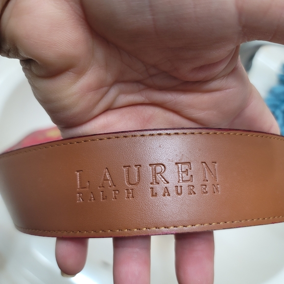NWOT.  Ralph Lauren Red belt.  Size M.  (407) - Picture 5 of 9